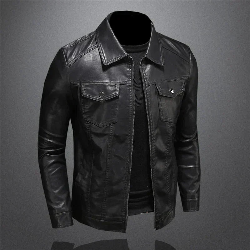 Jacke aus veganem Leder