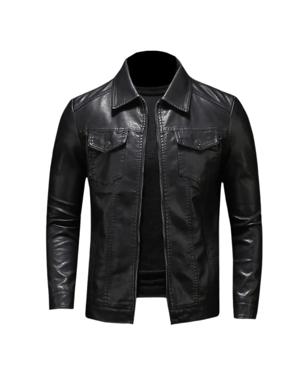 Jacke aus veganem Leder