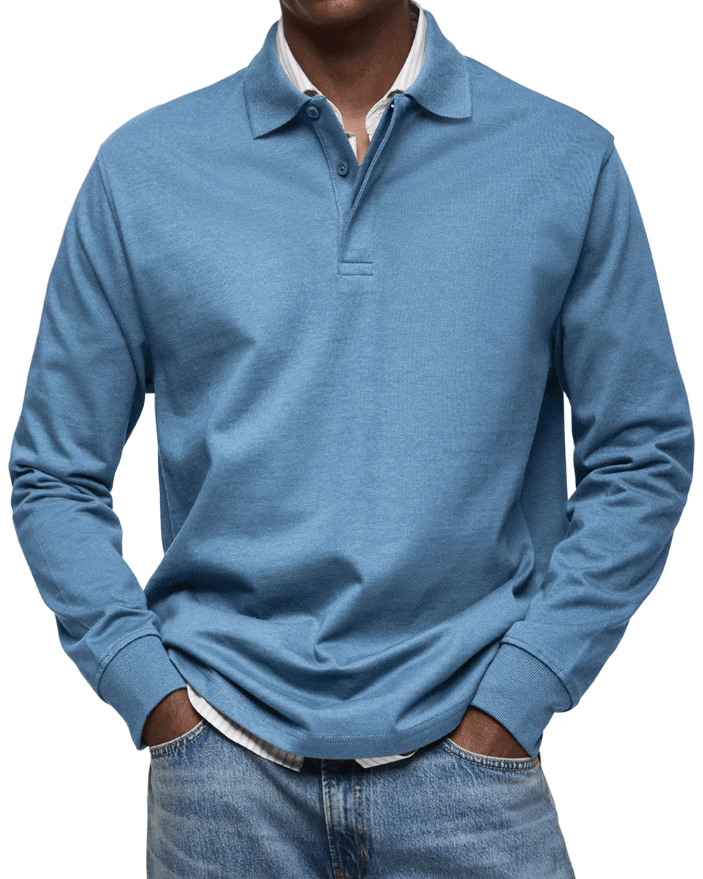 Lässiger Polo-Pullover