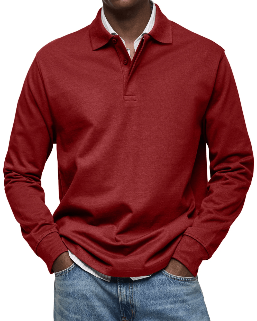 Lässiger Polo-Pullover