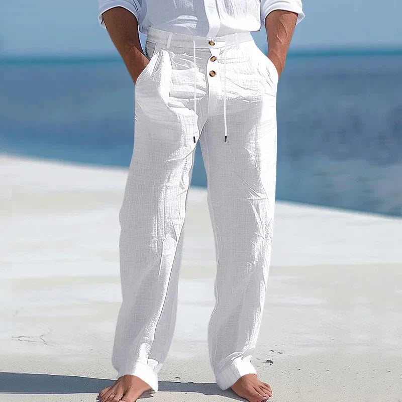 Sommerhose aus Leinen