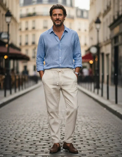 Stilvolle Leinenhose
