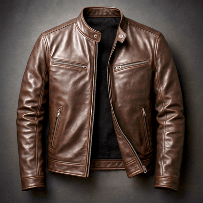 Vintage-Lederjacke